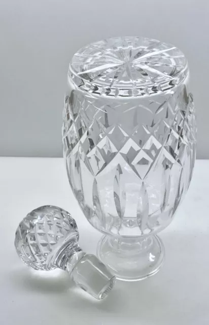 Waterford Crystal “Lismore” Spirits Liquor Deep Cut Crystal Decanter & Stopper