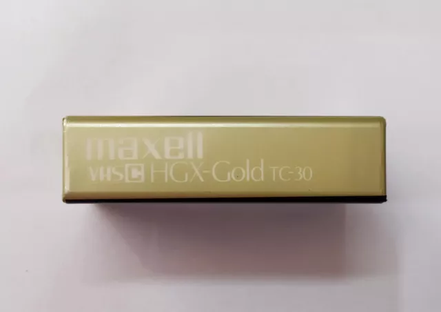 Maxell TC-30 VHS-C Premium High Grade HGX-Gold „Kostenloser Versand“ 2