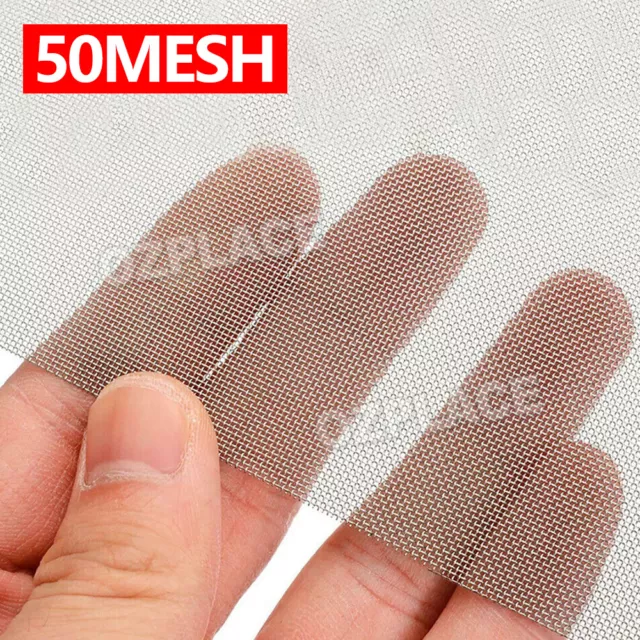 4/10/50 Mesh 304 Stainless Steel Woven Wire Filtration Filter Sheet 20cm x 30cm