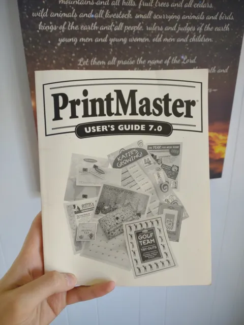 Vintage Print Master 7.0 instruction manual