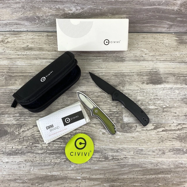 CIVIVI NOx Frame Lock C2110C Knife Black Nitro-V Steel & Black G10