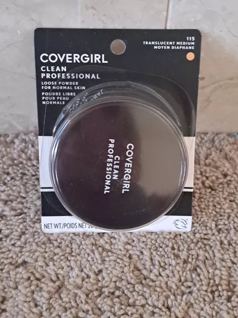 Covergirl Clean Professional Loose Powder #115 Translucent Medium Normal Skin