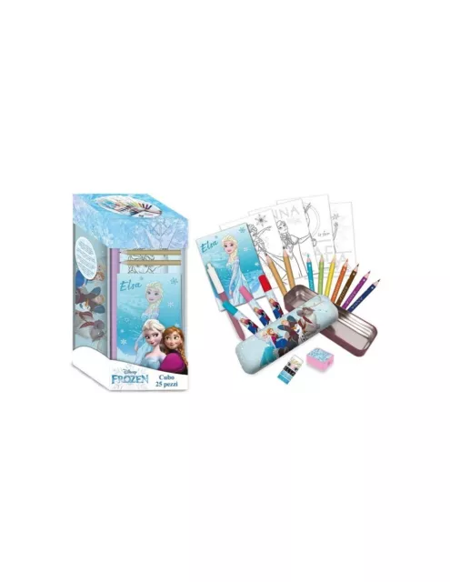 Frozen Astuccio Per La Scuola in Box Da 25pz Con Disegni e Colori Idea Regalo