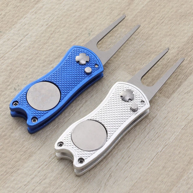 Divot Tool Divot Repair Tool Restorer Tool Folding Tool Stainless Steel 8