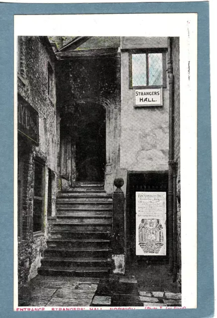 ENTRANCE STRANGERS HALL NORWICH NORFOLK - Unposted Vintage Postcard