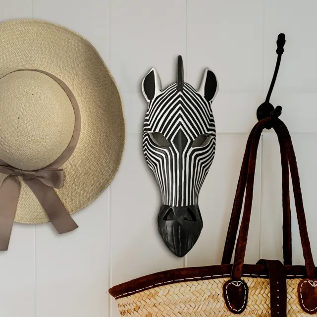 Design Toscano Tribal-Style Zebra Mask