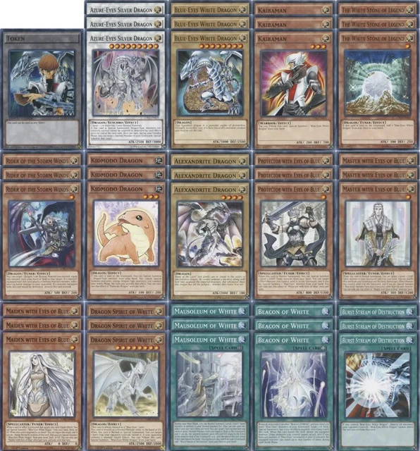 ***43 CARD SETO Kaiba Deck Core*** BlueEyes White Dragon Anime Yugioh