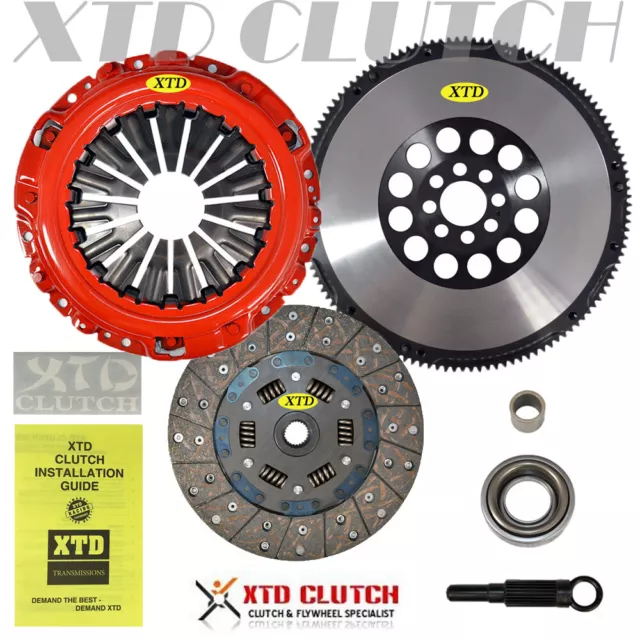 Xtd Stage 1 Hd Clutch Kit & Chromoly Racing Flywheel For 350Z G35 Vq35De