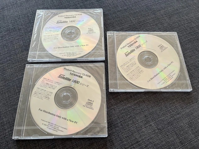 TOSHIBA DYNABOOK SATELLITE 1800 Product Recovery CD-ROMs Japanese