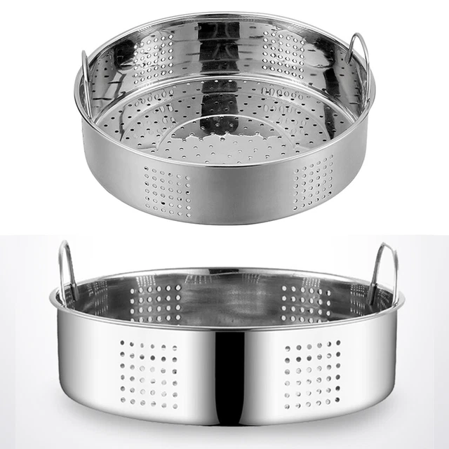 27 Cm Dumpling Steamer Basket Round Steamer Rack Metal Shelf Brackets Steam Pot 2