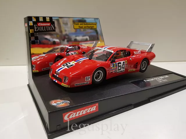 Slot car SCX Scalextric Carrera 25727 Evolution Ferrari 512 BB LM NART LM 1979