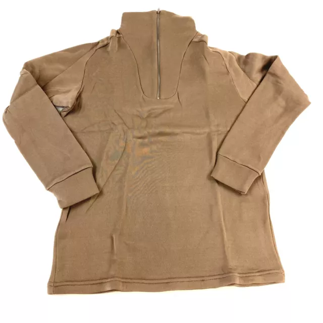 USGI Polypropylene Shirt Brown ECWCS Gen III Crew Neck Thermal Top LARGE