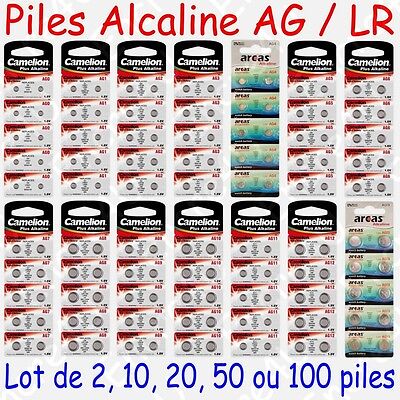 Camelion 60 Camelion LR754 Piles Alcalines LR48 393 Sans Mercure 1.5V 10BL Exp 2025 Neuf 