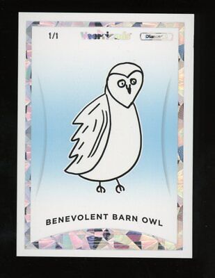 Benevolent Barn Owl Bird #30 Diamond 1/1 VEEFRIENDS Card by ZEROCOOL Gary Vee