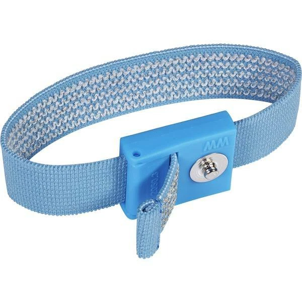 Cinturino da polso esd blu chiaro wolfgang warmbier 2050.750.3 connettore a