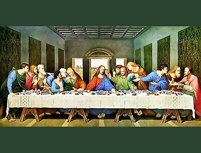 Jesus Christ Last Supper Leonardo Da Vinci's Heaven 8.5X11 Photo Picture Poster