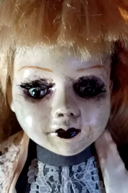 SALE! Halloween doll! OOAK /Creepy Eyes / Bloody / prop