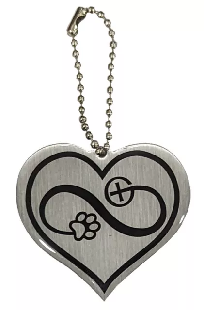 Geobug - Log Mon Chien Collier Remorque Cœur Geocahing Traçable Numéro TB