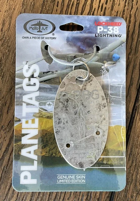 Lockheed P-38 LIGHTNING 42-12847 Planetags / Plane Tag Edition 254 of 650 Rivets