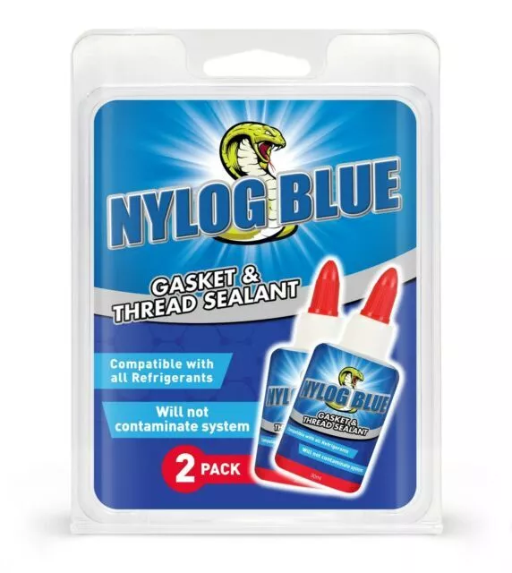 Refrigeration Technologies RT201BP Viper Nylog Blue - Gasket/Thread Sealant 2-Pk