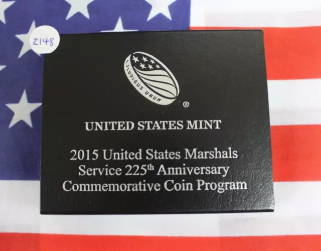 2015 US Marshals Service Commemorative Proof Clad Half - OGP & COA (Z148)