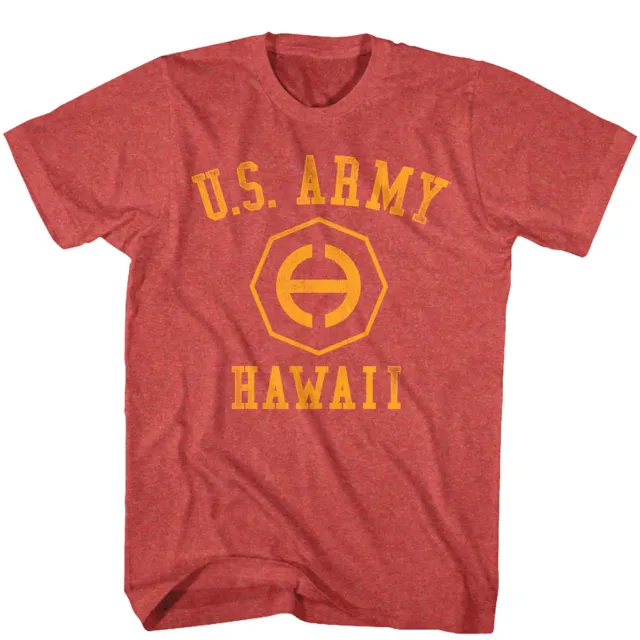 T-shirt uomo US Army Hawaii Base Stati Uniti d'America soldato militare top