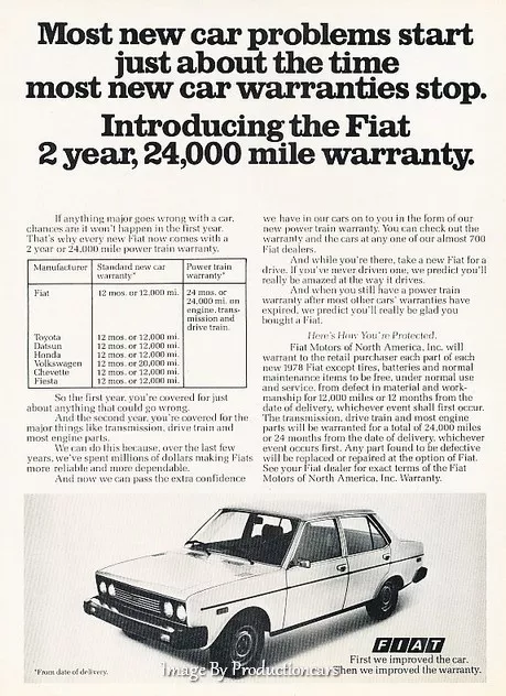 1978 Fiat 131 Brava Sedan Original Advertisement Print Art Car Ad J644