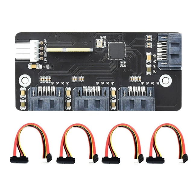 Scheda di espansione interfaccia SATA ad alta velocità da PCI-E a quattro vie SATA 3.0 6 Gbps Su F3Q6