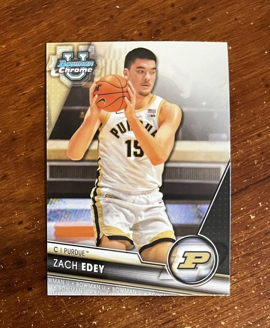 PURDUE ZACH EDEY 2025 Bowman Chrome U. 71. Basketball NPOY Twice. Qty
