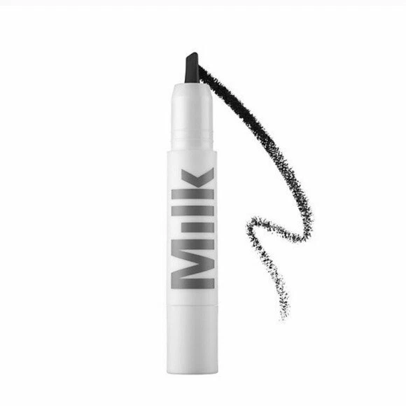Delineador de sombra de ojos crema maquillaje con leche en punta de cincel negro libre de crueldad para niña trabajadora