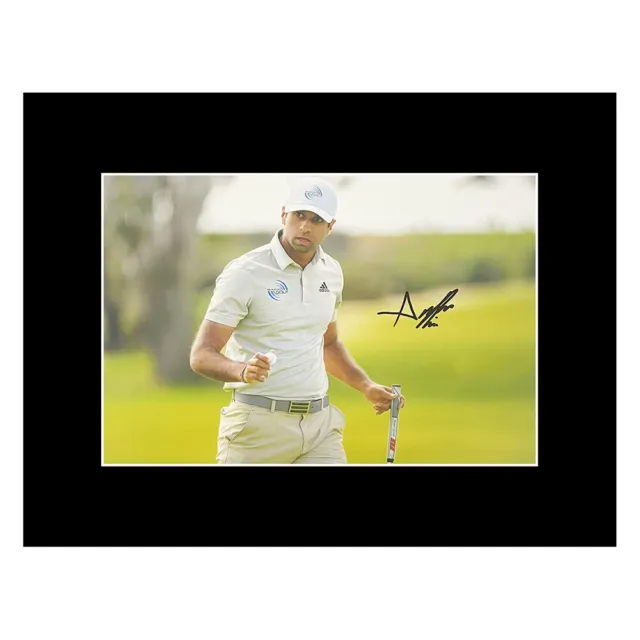 Autograph Aaron Rai Photo Display 16x12 - Golf Icon +COA