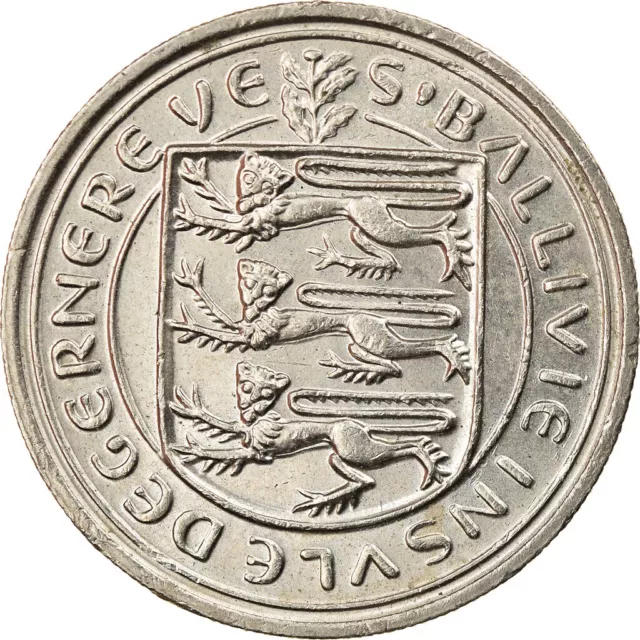 [#769101] Münze, Guernsey, Elizabeth II, 5 Pence, 1982, SS, Copper-nickel, KM:29