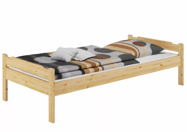 Einzelbett Futonbett Kinderbett 80x200 Rollrost Matratze Bettzeug 60.31-08MB