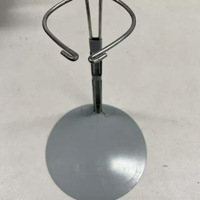 Unbranded Doll Stand, Extends From 10 To 17 Inches, Stainless Holder, 7 In Base