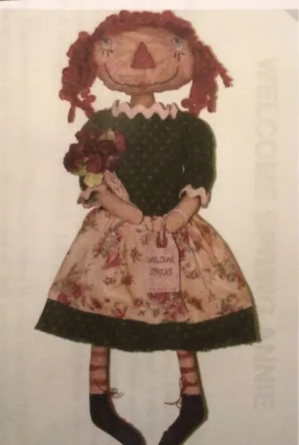 PATTERN Primitive Raggedy Ann Doll Spring Flowers NEW Snuggle Bug Prim Blessings