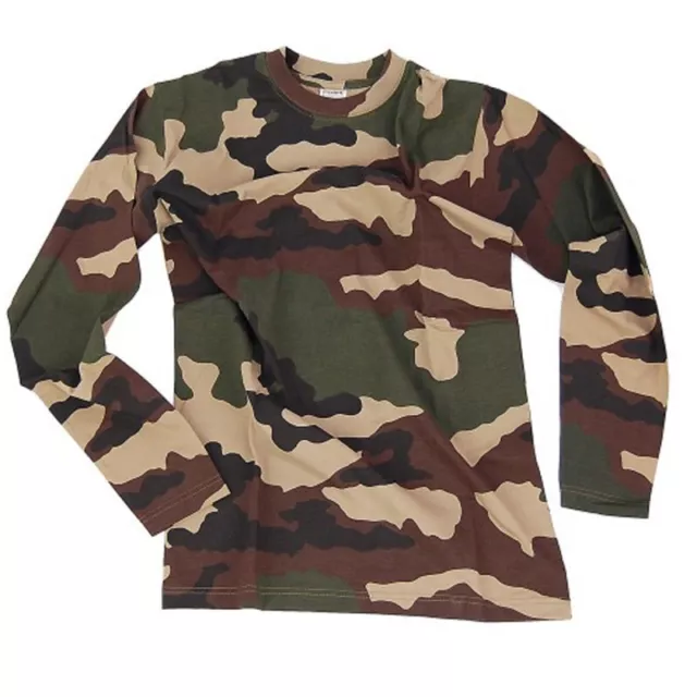 Tee Shirt Manches Longues Camo Militaire Paintball Airsoft Armee Opex Para