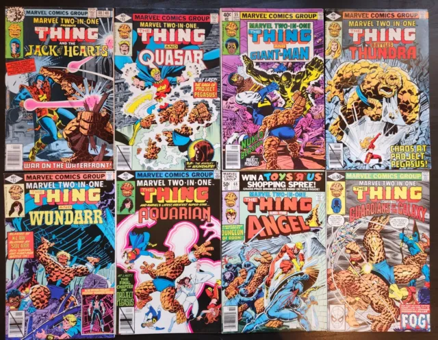 Marvel Two-in-One LOT SET 48,53,55,56,57,58,68,69 Marvel Project Pegasus Quasar