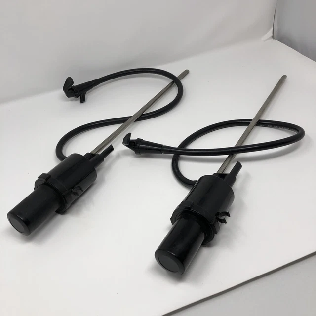 Pair (2) Beer Keg Tap Hand Suction Pump, Johnson Enterprise Inc. 3/16", Spigots