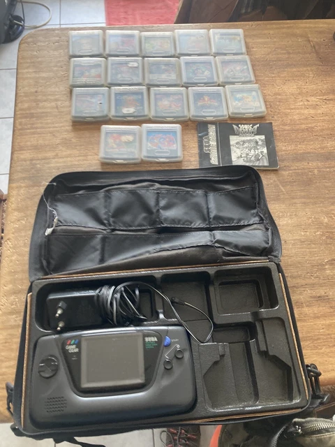Console Sega Game Gear + 7 Jeux - Noir - Très Bon état