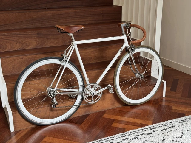 Lot D'autocollants Cadre SL Pinarello Treviso 1985 - Blanc Brillant, Neuf Sous Emballage