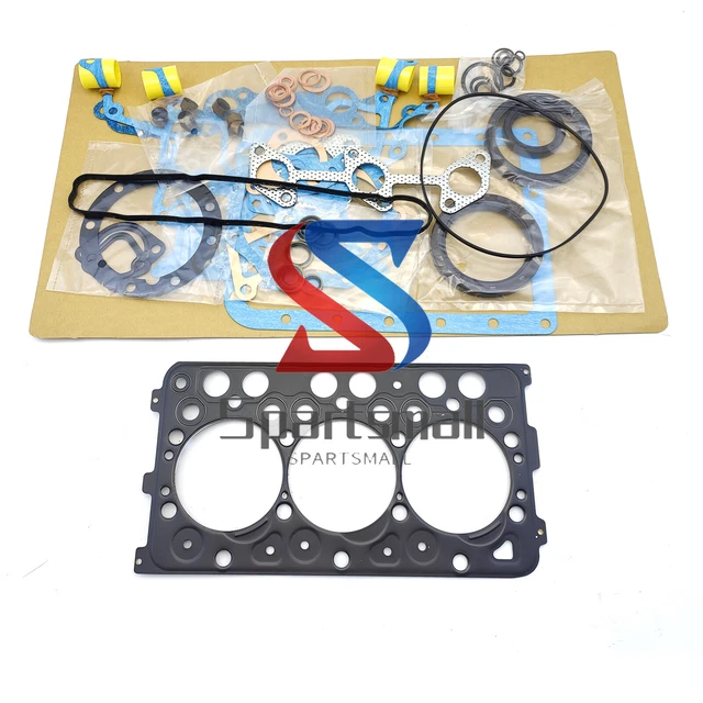 Full D782 Engine Gasket Kit +Rod Bearing For Kubota Tractor Bobcat Loader
