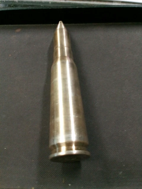 Cannon Cartridge .999 Silver Ingot M61 20 MM Caliber Bullion 25 Oz Round In Box