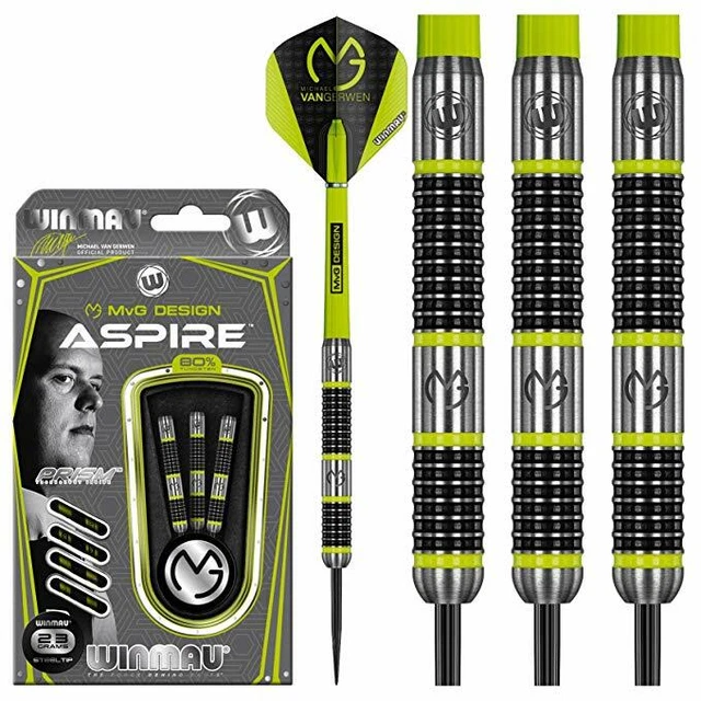 Winmau Michael van Gerwen Darts - 80% Tungsten - MvG - Aspire - 21g to 26g