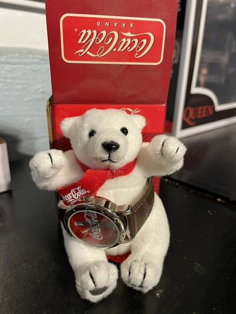 Vintage Coca Cola Bear With Watch Set 