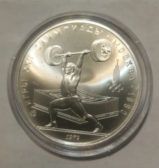 Feliciano. Moneda 5 rublos de plata año 1980 S/C Olimpiadas de Moscu.