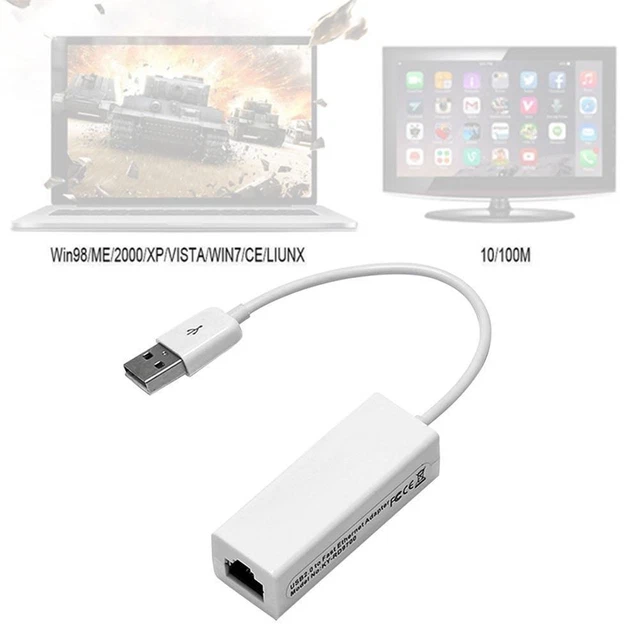 4-fach Ethernet LAN RJ45 Und USB Auf Ethernet Adapter (Neu (gemäss