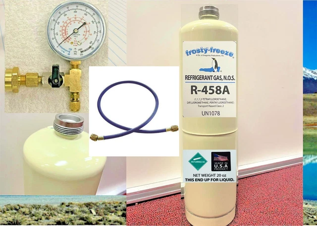 R458a, Refrigerant, EPA APPROVED & eBay Allowed, 20 oz., TDX-20, Bluon, Pro-Kit