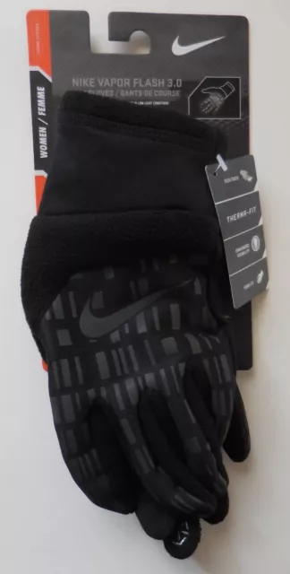 Nike Vapor Flash Run Gloves 3.0 Women Black/Iridescent/Silver M