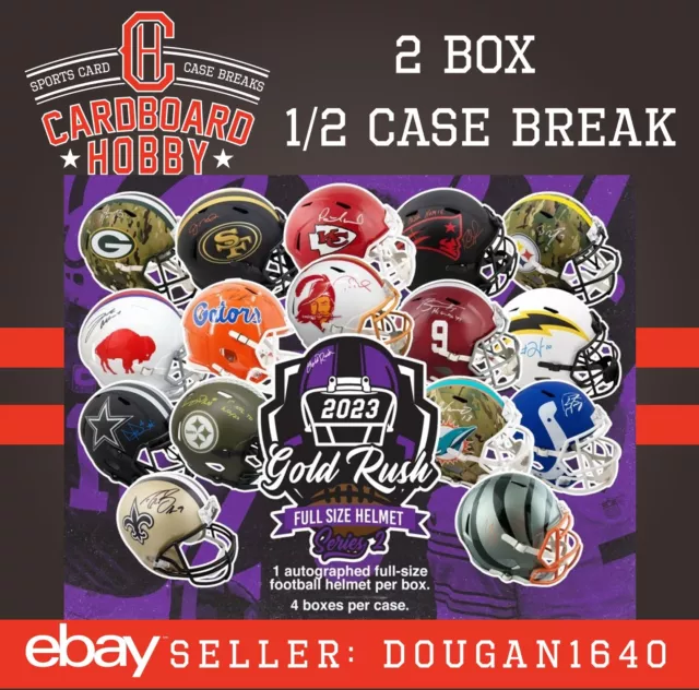 2023 GOLD RUSH Full Size Helmet DALLAS COWBOYS 2box 1/2 CASE BREAK Live