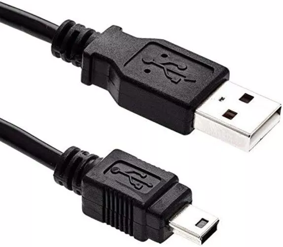 2m  USB Data / Charger Black Cable for Pure ONE Mi / ONE Mi Series 2 DAB Radio